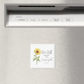 Wees stil en weet dat ik God Zonnebloem ben Magneet (Insitu (Vaatwasser))
