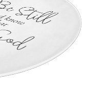 Wees stil en weet dat ik God Zonnebloem ben Snijplank (Hoek)