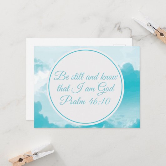 Wees stil en weet dat ik godverdomme een prachtig kaart (Voorkant / Achterkant in situ)