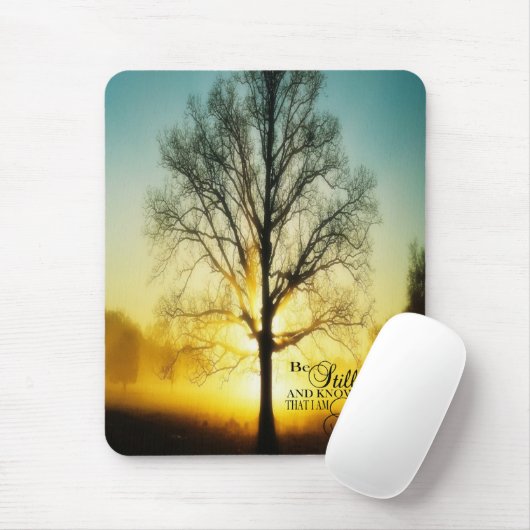 Wees stil en weet dat ik goed ben muismat (Met muis)