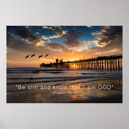 Wees stil en weet dat ik goed ben poster (Voorkant)