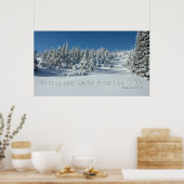 Wees stil en weet dat ik goed ben. Psalm 46:10 Poster (Keuken)