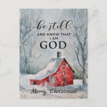 Wees stil en weet dat ik met Kerstmis ga.