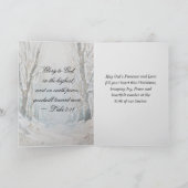 Wees stil en weet dat ik met Kerstmis ga. Feestdagen Kaart (Binnen)