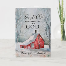 Wees stil en weet dat ik met Kerstmis ga.