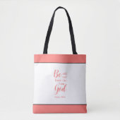 Wees stil en weet het | Gepersonaliseerde naam Fai Tote Bag (Voorkant)