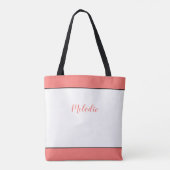 Wees stil en weet het | Gepersonaliseerde naam Fai Tote Bag (Achterkant)