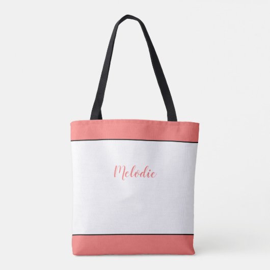 Wees stil en weet het | Gepersonaliseerde naam Fai Tote Bag (Achterkant)
