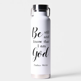 Wees stil en weet het | Gepersonaliseerde naam Fai Waterfles