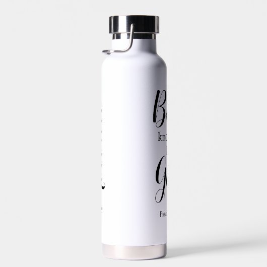 Wees stil en weet het | Gepersonaliseerde naam Fai Waterfles (Rechts)