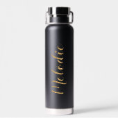 Wees stil en weet het | Gepersonaliseerde naam Fai Waterfles (Achterkant)