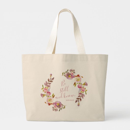 Wees stil en weet het grote tote bag (Achterkant)