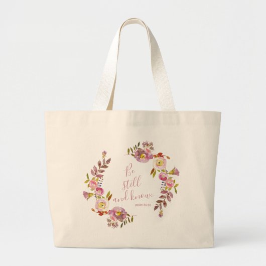 Wees stil en weet het grote tote bag (Voorkant)