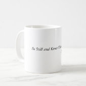 Wees stil en weet het koffiemok (Voorkant links)