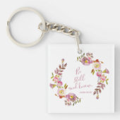 Wees stil en weet het sleutelhanger (Voorkant)