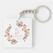 Wees stil en weet het sleutelhanger (Achterkant)