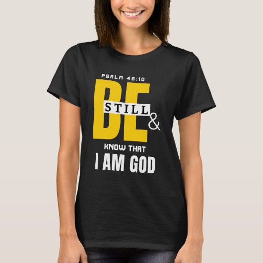 WEES STIL EN WEET HET T-SHIRT (Voorkant)