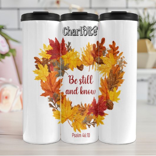 Wees stil en weet het thermosbeker