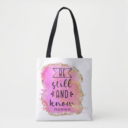 Wees stil en weet het tote bag (Voorkant)