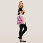 Wees stil en weet het tote bag (Op model)