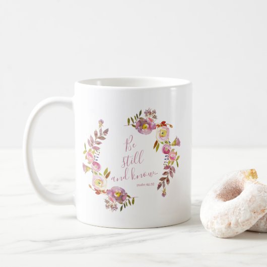 Wees Stil En Weet Koffiemok (Met donut)