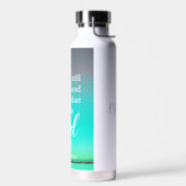 Wees stil en weet | Modern Sarasota Gepersonalisee Waterfles (Links)