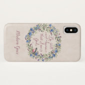 Wees stil en weet - Psalm 46:10 aangepaste naam Case-Mate iPhone Case (Achterkant (horizontaal))
