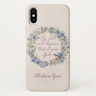 Wees stil en weet - Psalm 46:10 aangepaste naam Case-Mate iPhone Case
