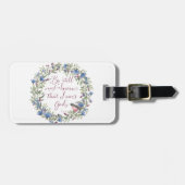 Wees stil en weet - Psalm 46:10 Bagagelabel (Voorkant horizontaal)