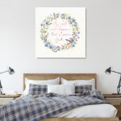 Wees stil en weet - Psalm 46:10 Canvas Afdruk (Insitu (Slaapkamer))