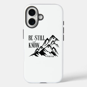 Wees stil en weet – Psalm 46:10 iPhone 16 Hoesje