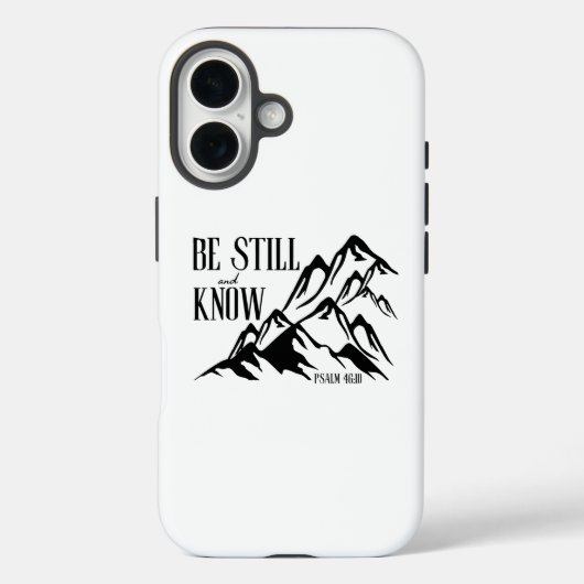Wees stil en weet – Psalm 46:10 Case-Mate iPhone Case (Achterkant)