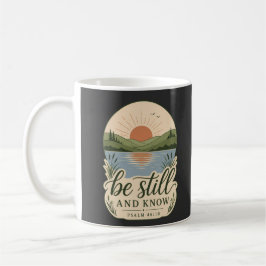 Wees stil en weet Psalm 46:10 Christelijke natuur  Koffiemok