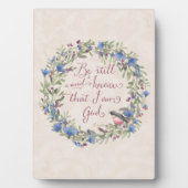 Wees stil en weet - Psalm 46:10 Fotoplaat (voorkant)