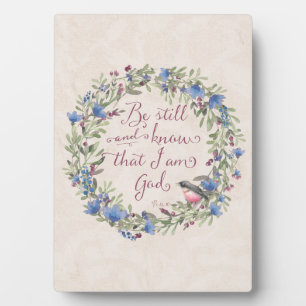 Wees stil en weet - Psalm 46:10 Fotoplaat