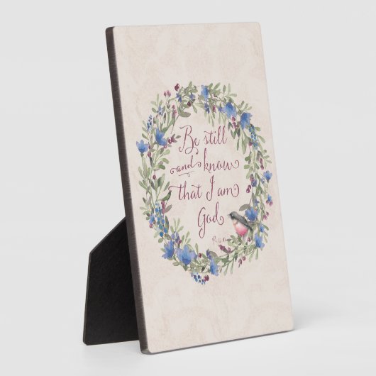 Wees stil en weet - Psalm 46:10 Fotoplaat (Zijkant)