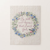 Wees stil en weet - Psalm 46:10 Legpuzzel (Verticaal)