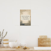 Wees stil en weet — Psalm 46:10 Poster (Keuken)