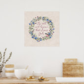 Wees stil en weet - Psalm 46:10 Poster (Keuken)