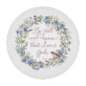 Wees stil en weet - Psalm 46:10 Snijplank (Voorkant)