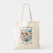 Wees Stil en Weet Tote Tas (Achterkant)