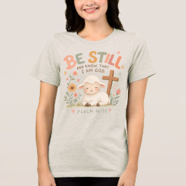 Wees stil en weet Tri-Blend shirt