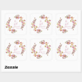 Wees Stil En Weet Vierkante Sticker (Vel)