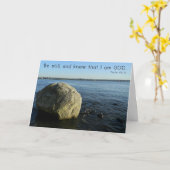 Wees stil en weet - Zorg en zorg Kaart (Gele Bloem)