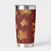 Wees stil herfstbladeren geïsoleerde drinkbeker (Rechts)