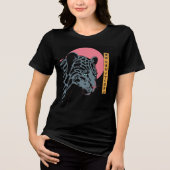 Wees stil in de nacht Tri-Blend shirt (Voorkant)