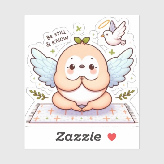 Wees stil & ken Inspirerend kolibrie Sticker (Vel)