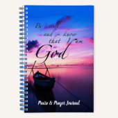 Wees stil, lof voor het dagboek met boot notitieboek (Voorkant)