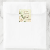 Wees stil... Magnolia Square Stickers (Tas)