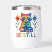 Wees stil – meditatie & gebed Regenboog Wasbeer (Achterkant)